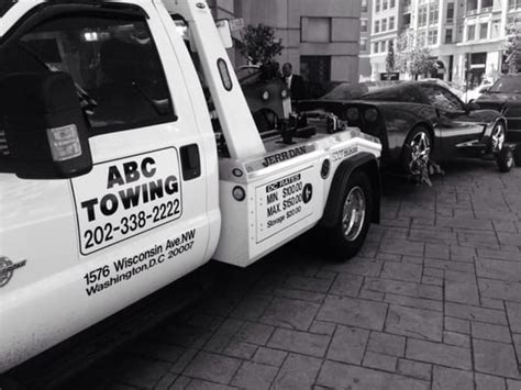 ABC Towing Washington opening hours 2214 Channing St NE.